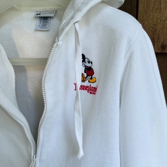 Disney Parks Zip Up Hoodie Sweatshirt Fleece Lined Mickey Mouse Size L - Picture 10 of 15